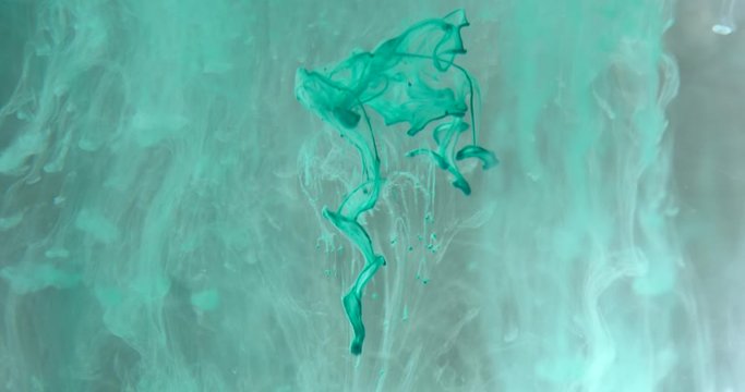 Jellyfish Cloud of Paint dropping in water, prores4444, RAW, Arri Alexa mini, 150fps, macro
