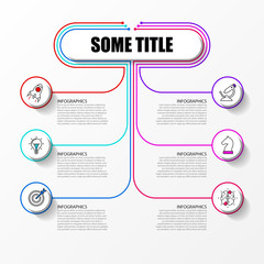 Infographic design template. Creative concept with 6 steps