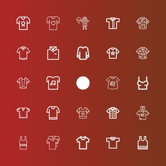 Editable 25 sleeve icons for web and mobile