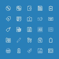 Editable 25 copy icons for web and mobile