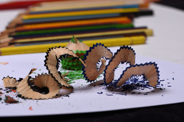 pencil and sharpener