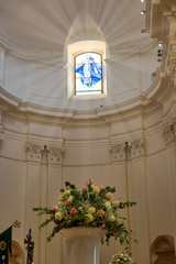 Internal view of the San Nicolò church, in the city of Noto (Southern Italy, island of Sicily)....