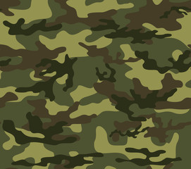 Fototapeta premium Camouflage military green seamless vector pattern for print. stylish design. modern.