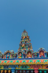 A typical view at the Batu caves in Malaysia