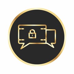 Obraz premium GDPR Message Icon For Your Design,websites and projects.