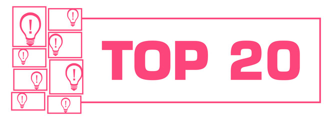 Top Twenty Pink White Bulbs Grid Left Box Horizontal 
