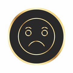 Sad Emoji Icon For Your Design,websites and projects.