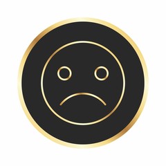Fototapeta premium Sad Emoji Icon For Your Design,websites and projects.
