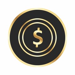  Dollor Coin Icon For Your Design,websites and projects.