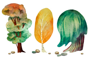 watercolor trees © Marina