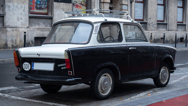Trabant 601 on at the roadside