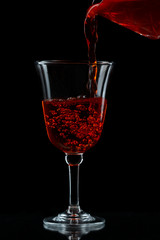 glass of red wine