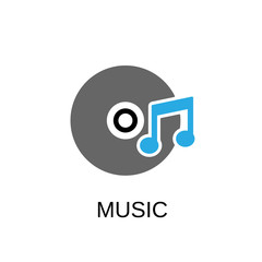 Music icon. Music symbol design. Stock - Vector illustration can be used for web.