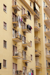 building in a town in italy