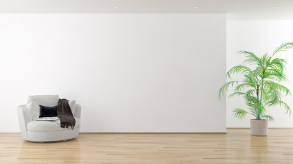 large luxury modern bright interiors room illustration 3D rendering