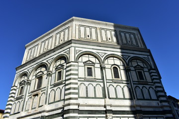 Battistero di San Giovanni (Florence Baptistery, Baptistery of Saint John) at Piazza del Duomo. Florence, Italy.