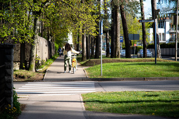 Jurmala street. Latvian sea resort city