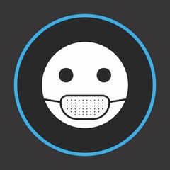 Medical Mask Emoji Icon For Your Design,websites and projects.