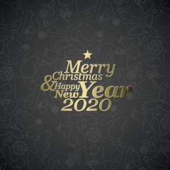 Nice Typography Christmas card