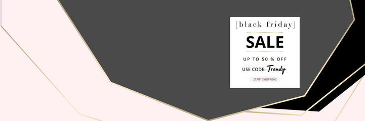 Black Friday  autumn elegant collection trendy chic gold blush background for social media, advertising, banner, invitation card, fashion header, business 