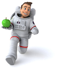 Fun astronaut - 3D Illustration