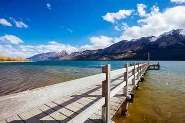 Glenorchy Pier Lakw Wakatipu In New Zealand