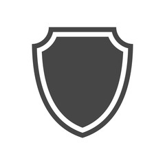 Obraz premium Shield Icon in trendy flat style isolated on white background. Shield symbol for your web site design, logo, app, UI. Vector illustration, EPS10.