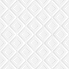 Seamless 3d pattern of soft texture. White monochrome background. - 298058957