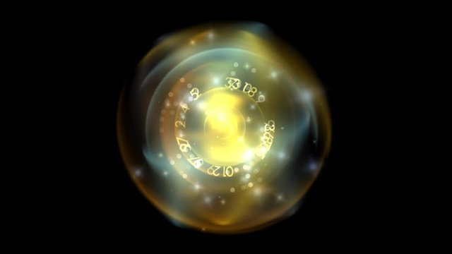 4k animated plasma sphere with numbers