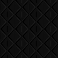 Seamless 3d pattern of soft texture. Dark monochrome background.