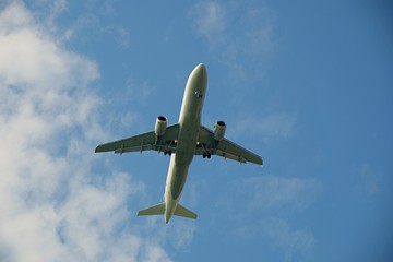  Bottom of the flying aircraft