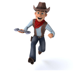 Fun Cowboy - 3D Illustration