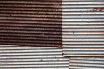 Old galvanized sheet for abstract background