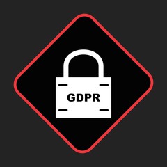 GDPR Security Lock Icon For Your Design,websites and projects.