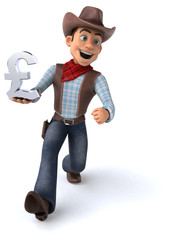 Fun Cowboy - 3D Illustration