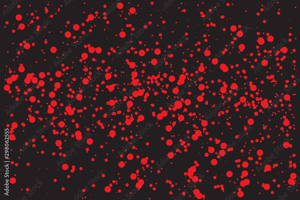 Poster halftone abstract black random dots. vector
