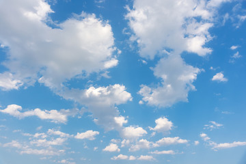 Naklejka na ściany i meble Beautiful landscape nature Blue sky background with clouds