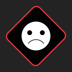 Sad Emoji Icon For Your Design,websites and projects.