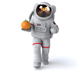 Fun astronaut - 3D Illustration