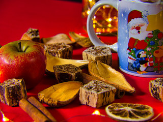 Gabentisch zu Weihnachten