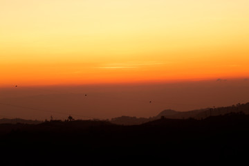 sunrise in the mountain,nature  landscape