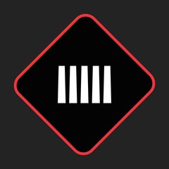 Zebra Crossing Icon For Your Design,websites and projects.