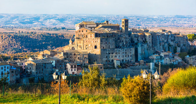most beauiful medieval villages of Italy -Bomarzo (Viterbo province)