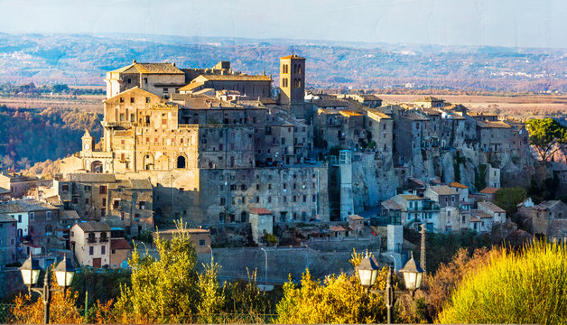 beautiful medieval villages of Italy - Bomarzo in Viterbo province