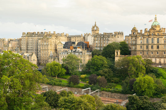 A view over Edinburgh, city of Scotland