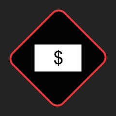 Dollar Note Icon For Your Design,websites and projects.