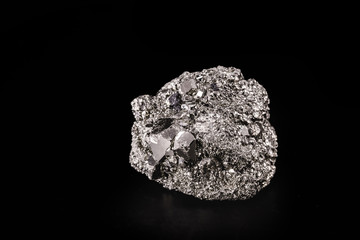 Pyrite or pyrite, also iron pyrite or iron pyrite is an iron disulfide, FeS₂. It has isometric crystals that usually appear as cubes,