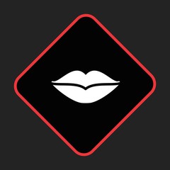 Lips Icon For Your Design,websites and projects.