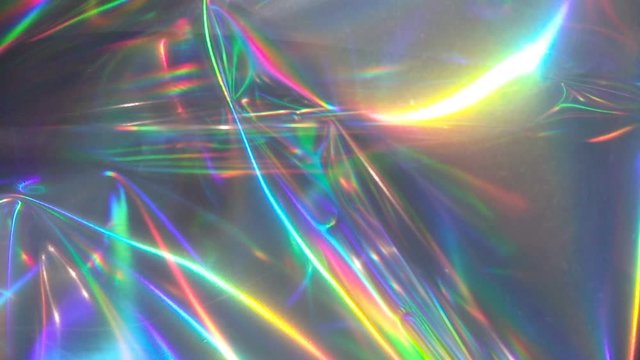 Holographic leaks live wallpaper. Rainbow iridescent background. Banner for text, title, caption. Can use in vertical position