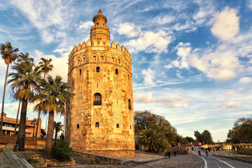 Fototapeta premium Torre del Oro, Sevilla, Spain